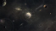 A depiction of The Traveler at the beginning of The Taken King.