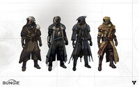 Concept art of the Warlock's armor.