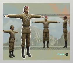 In-game model of a Japanese Army soldier.