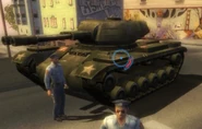 A US Army Tank from Destroy All Humans! 2