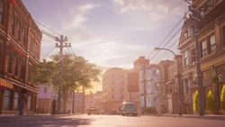 The streets of Bay City.