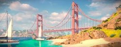 The Bay City Bridge.