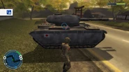 Japanese Army Tank (Side) (Destroy All Humans! 2)