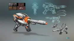 One of Silhouette’s Energy Pistols from the Destroy All Humans! Remake.