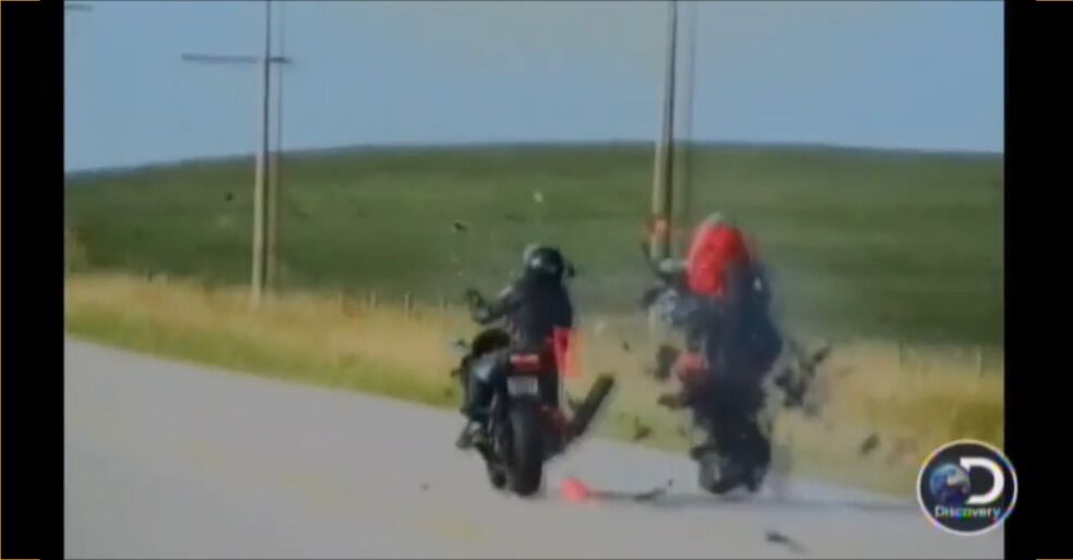 ☆ The motorcycle collision on Freedom Road | Destroyed In