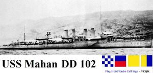 USS Mahan DD 102 as a minelayer