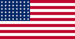 Flag of of United States (WW II) 48 stars