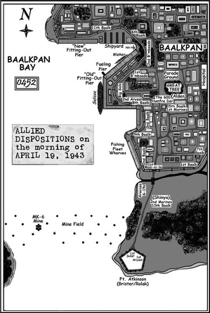 Map showing part of Baalkpan from 