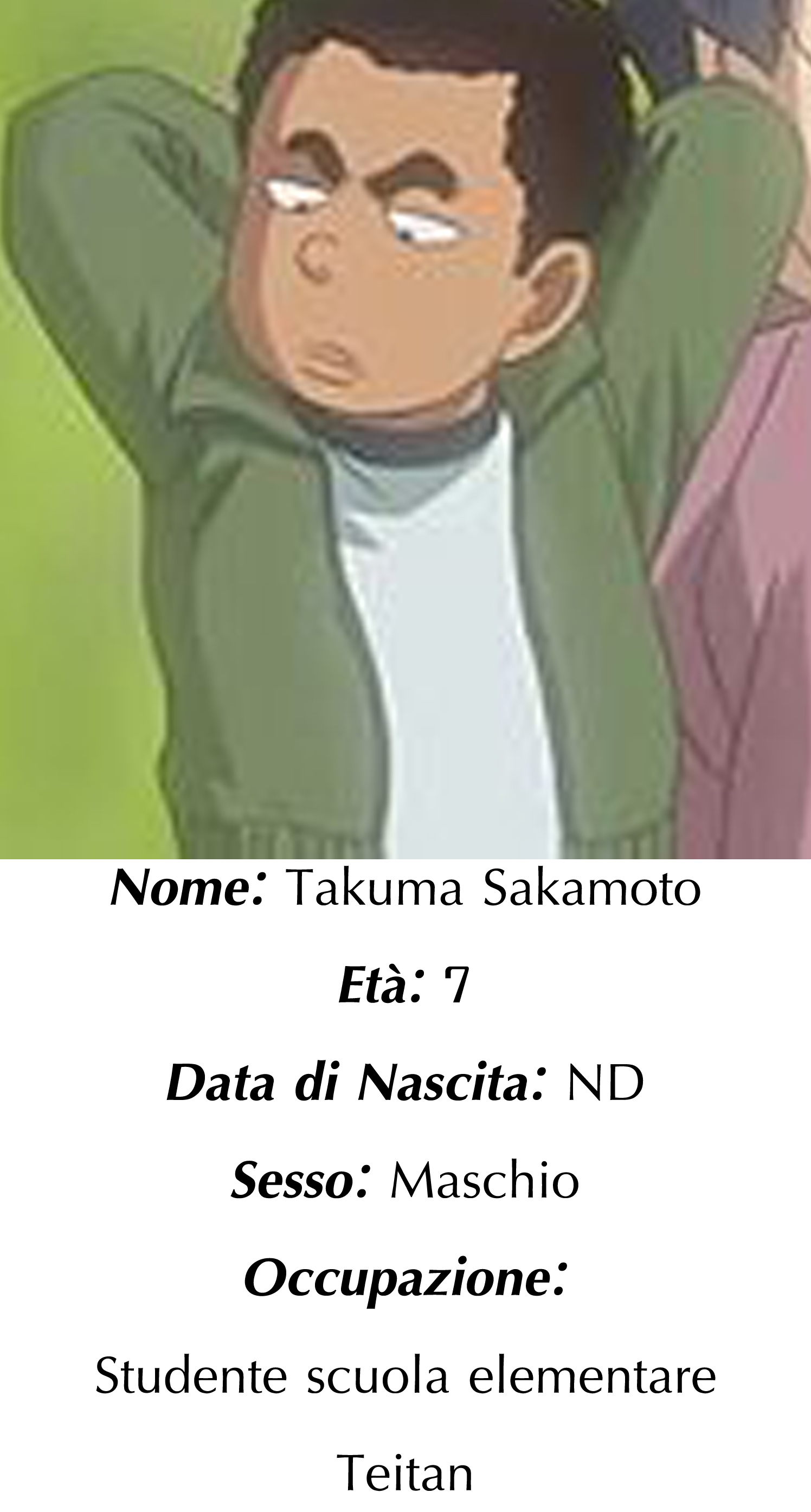 Takuma Sakamoto - Detective Conan Wiki