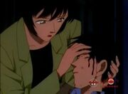 Sato si prende cura dell'infortunato Takagi