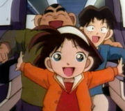 Ayumi Genta y Mitsuhiko en el tren bala