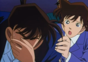 Ran se preocupa por el estado de Shinichi