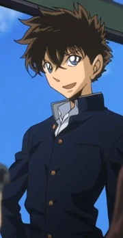 Kaito con su uniforme escolar