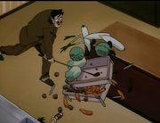 Tomofumi intentando matar a Conan