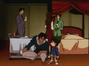 Conan interroga a Heiji