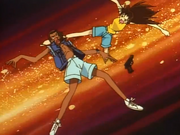 Teruhiko es golpeado por Ran