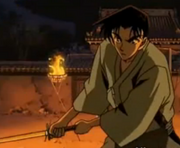 Heiji practicando kendo