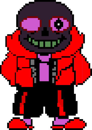 Red sans original forcex and snas pixel art