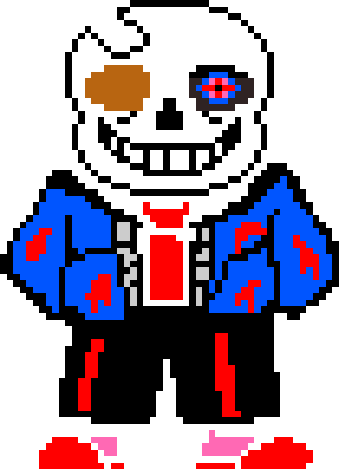 Dusttale Sans Sprite by ZekeNG on Newgrounds