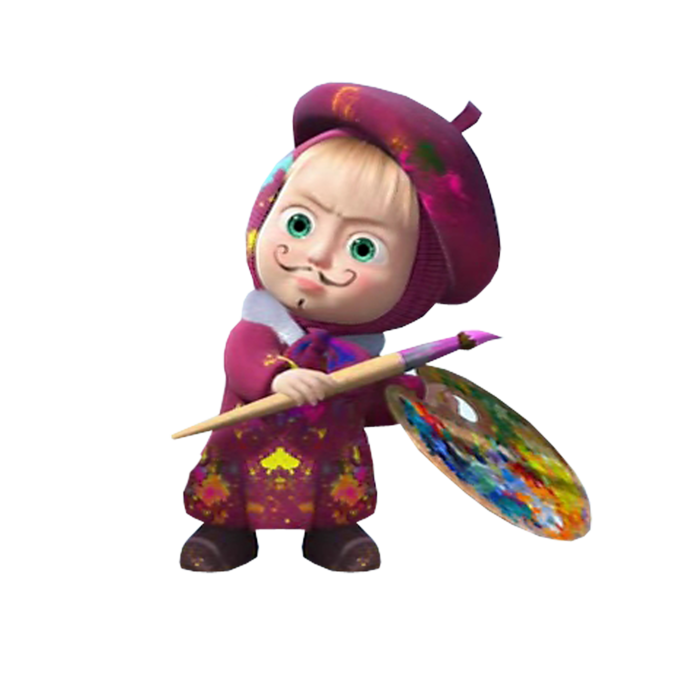 Маша с кисточкой. Кисть маша и медведь. Маша и медведь. Маша и медведь художница. Маша и медведь персонажи.