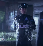 PC200 android with raincoat (in "Partners")