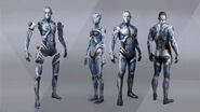 Android concept art by Mikael Leger.