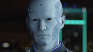 Connor's face while skin is deactivated (only seen in the trailer).