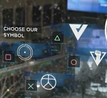 Four symbols Markus can choose for Jericho later in the game.