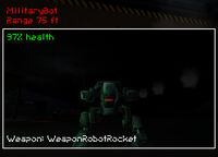 DX targeting aug robot health display
