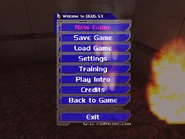 Fire offset from the player due to the level transition