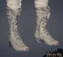 ZBrush model of Allison's boots