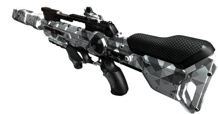 Боевая винтовка COTE D’AZUR - оружие из игры Deus Ex: Mankind Divided. 