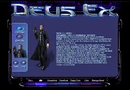 JC Denton deusex.com bio.png (175 KB) Character biography on DeusEx.com (c. 2000). The biography includes early backstory concepts that do not appear in the game.