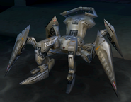 This weapon is unique to mini spider bots