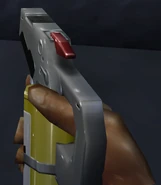 Holding the Pepper Gun