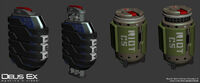 Render of EMP and gas grenades