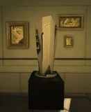 A model of the headquarters in the penthouse