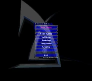 Main menu showing build date of version 1.000f