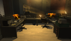 The two lobby computers.