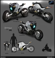 Concept art of the motorcycle.