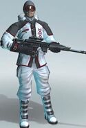 Templar soldier in arctic combination