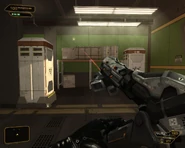 Plasma rifle upgraded with a laser sight and cooling system