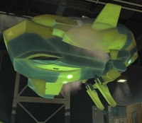 A suspended mini-sub in Human Revolution