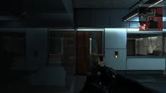 Firing position against the Apex Centre door