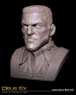 A bust of Barrett created using ZBrush