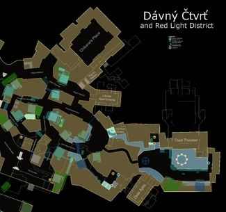 Davny district and red light district map