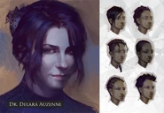 Delara Auzenne concept art from mini artbook