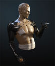 Adam Jensen, creating using ZBrush