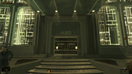 Chiron Building's front entrance