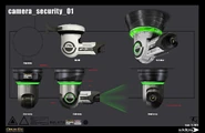 Security camera concepts for Deus Ex: Mankind Divided